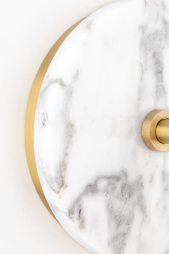 Chloe Semi Flush - Aged Brass