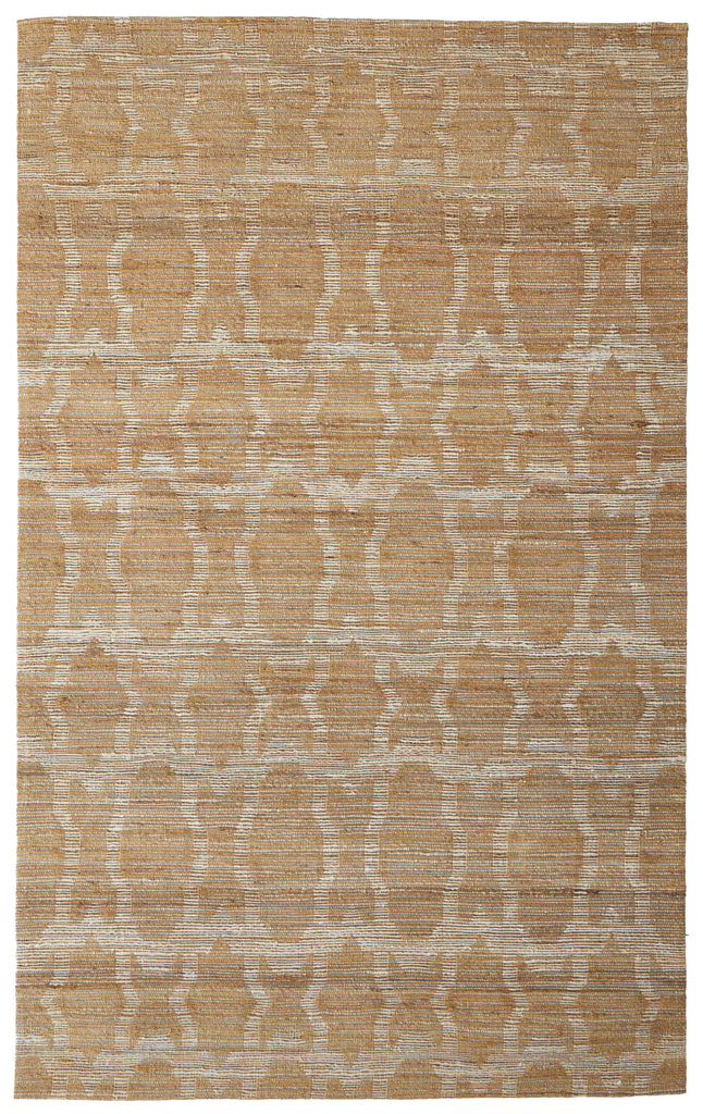 Lilliana Transitional Geometric Tan Ivory Gold Area Rug (8' x 11')