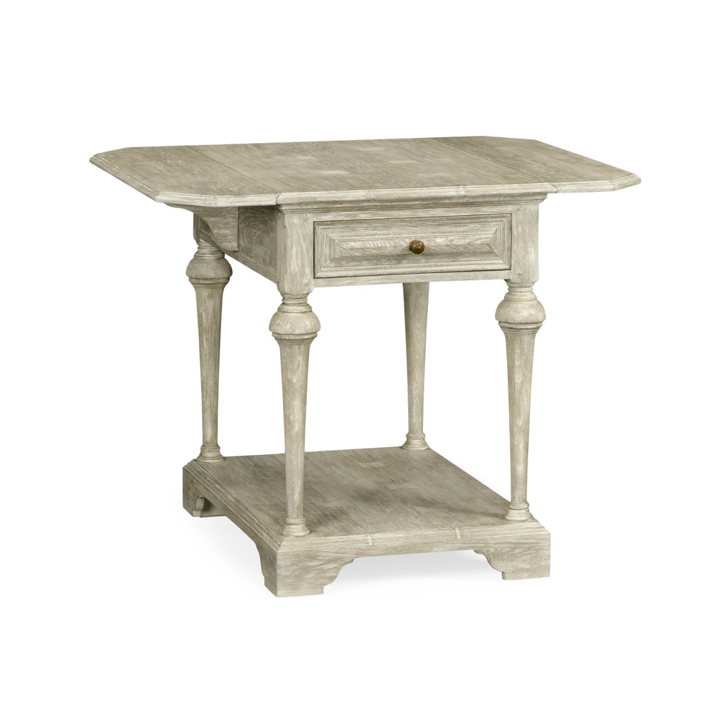 Traditional Accents Elizabethan Greyed Oak Pembroke Table