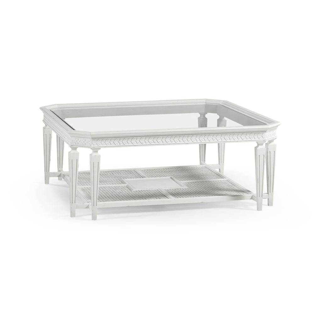 White Nimbus Square Cocktail Table