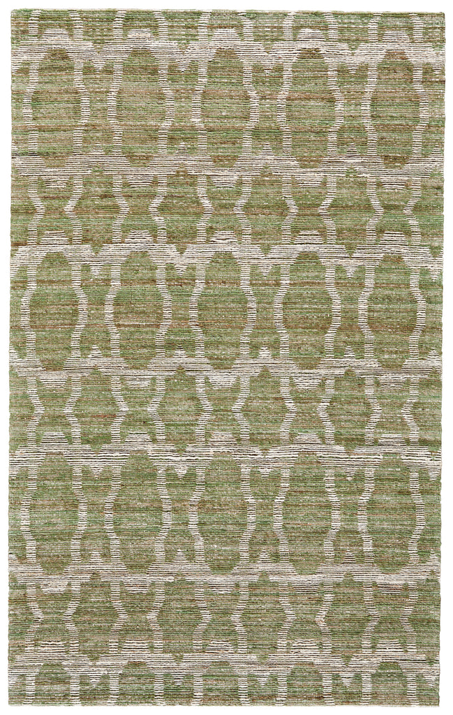 Lilliana Transitional Geometric Green Tan Area Rug (9'6" x 13'6")