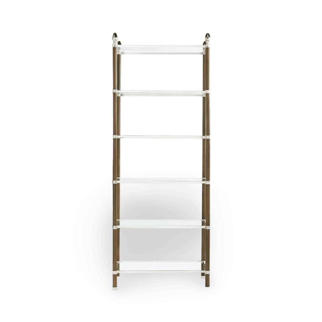 Pierce Etagere - Bronze and Polished Nickel