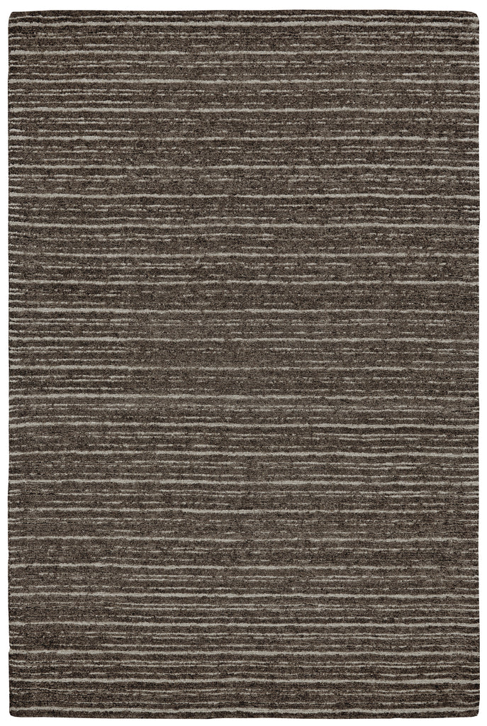 Morisco Transitional Stripes Brown Ivory Area Rug (5' x 8')