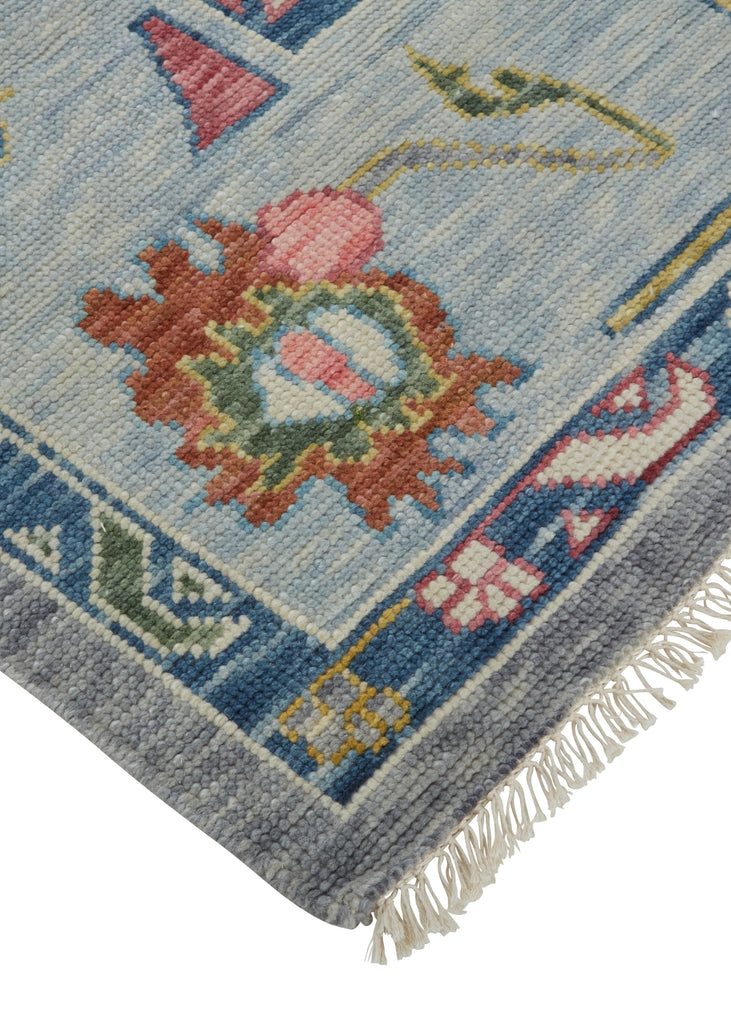 Karina Traditional Persian Blue Gray Red Area Rug (12' x 15')