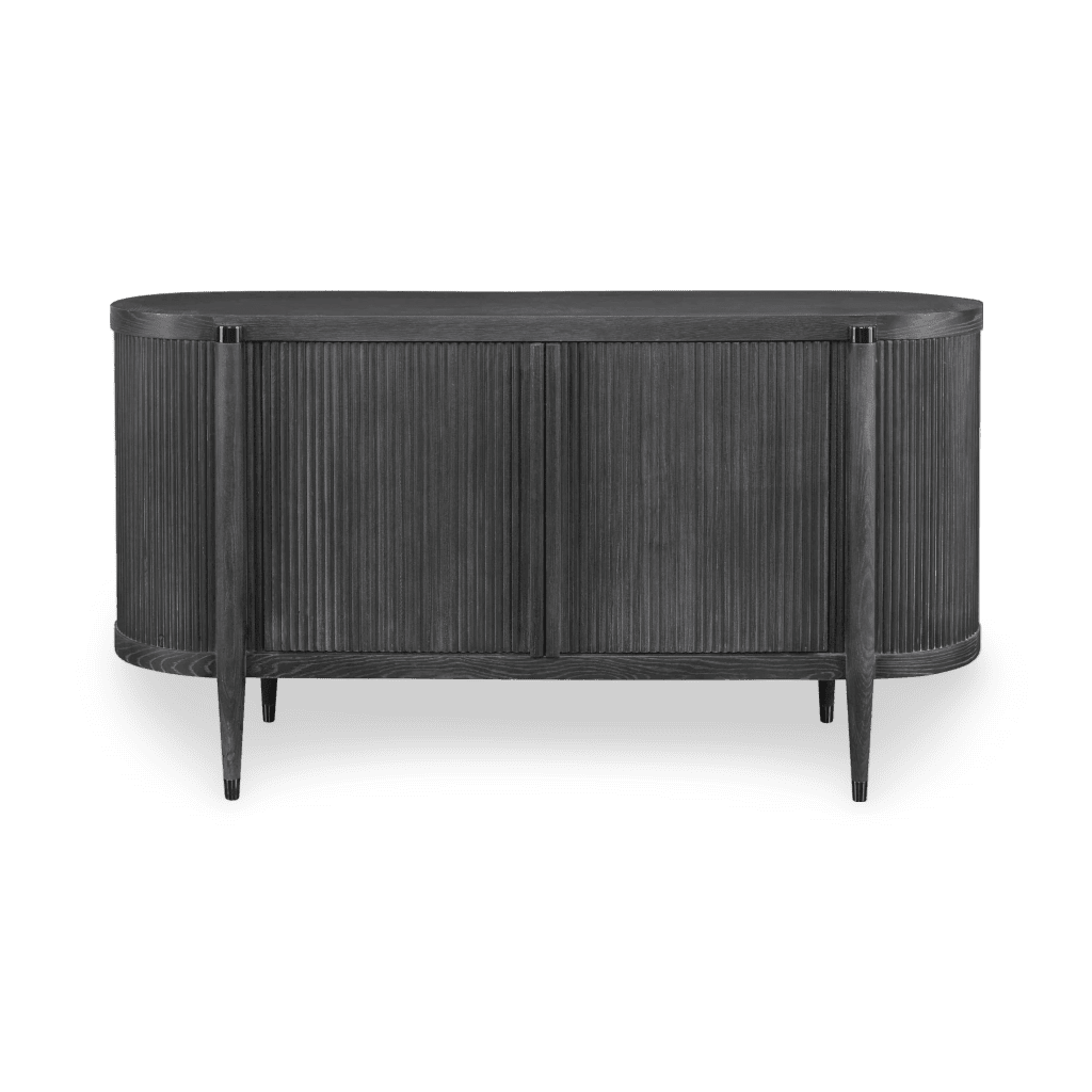 Tambour Cabinet - Black Ceruse