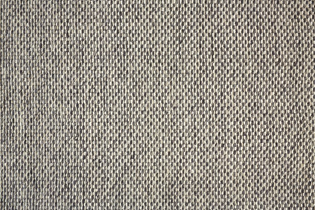 Berkeley Transitional Solid Gray Ivory Area Rug (3'6" x 5'6")