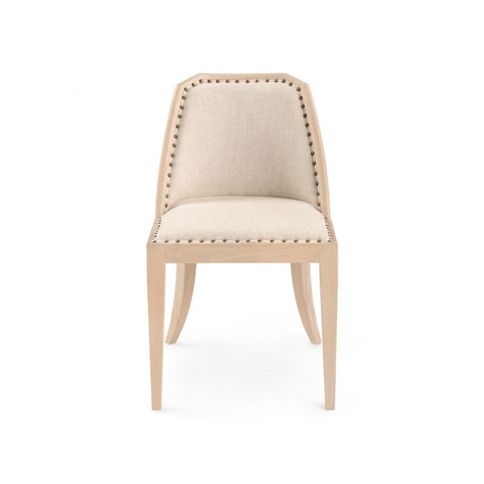 Aria Side Chair, Bleached Cerused Oak