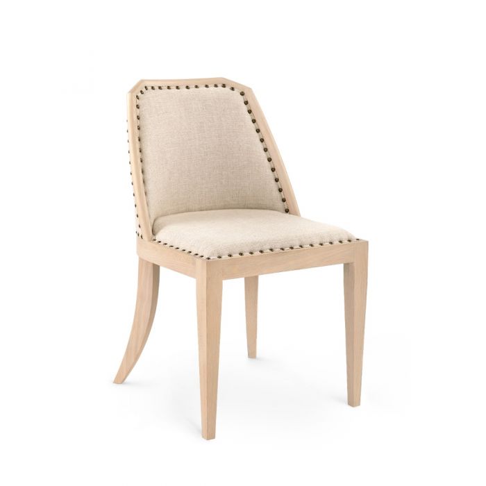 Aria Side Chair, Bleached Cerused Oak