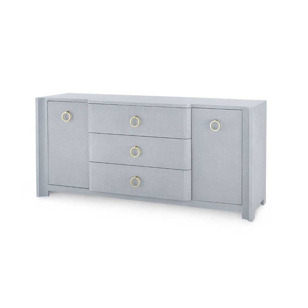 Audrey 3 Drawer, 2 Door Cabinet - Grey