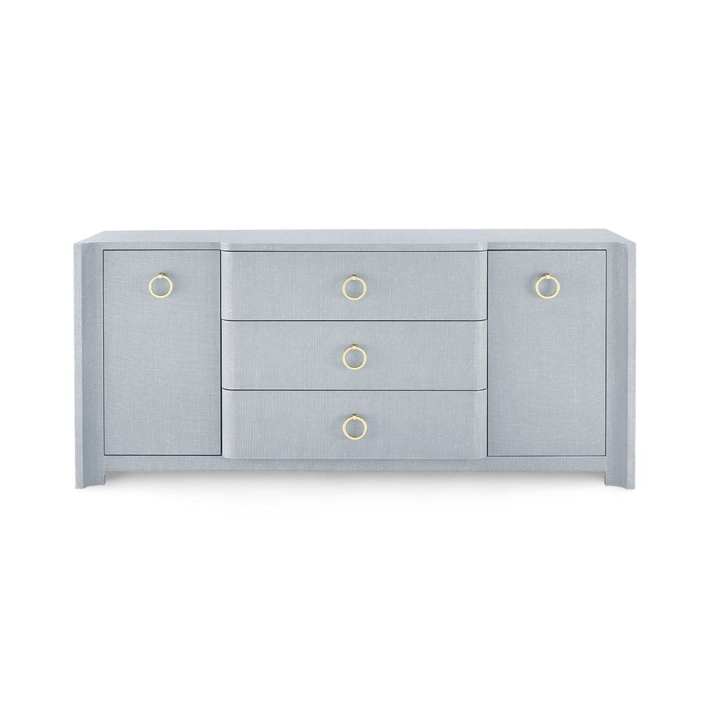 Audrey 3 Drawer, 2 Door Cabinet - Grey