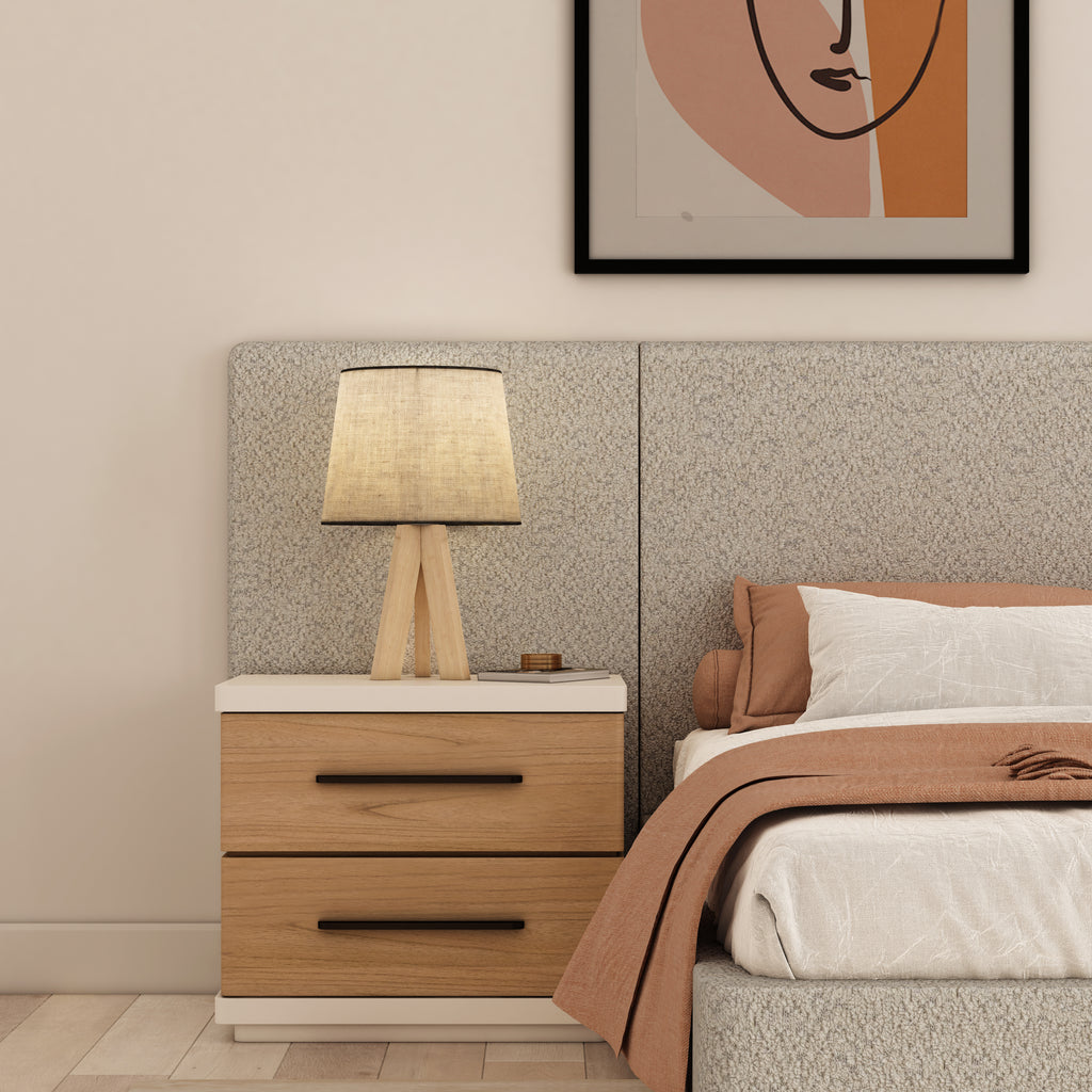 Portico Upholstered Bed with End Panel