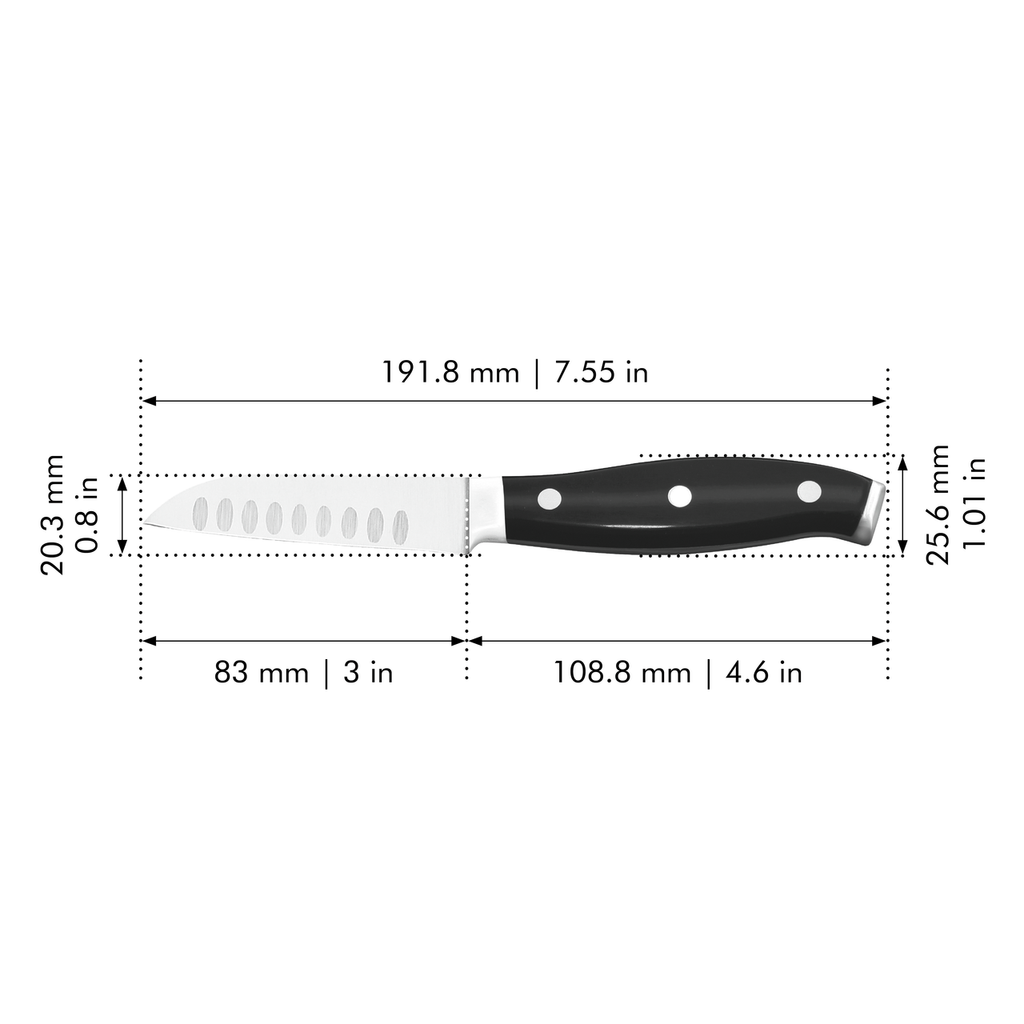 3" Kudamono Paring Knife Forged Premio