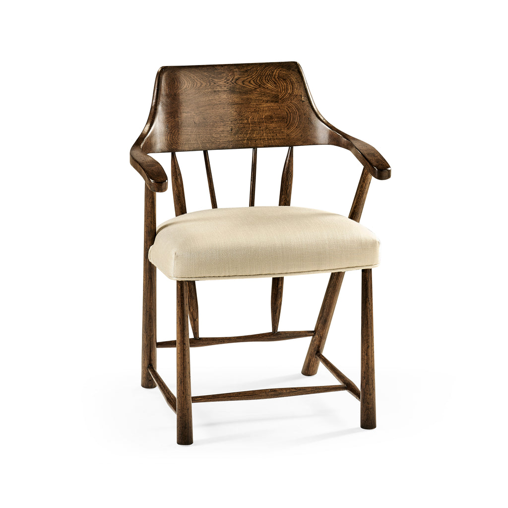 Casual Accents Tudor Oak Captains Chair