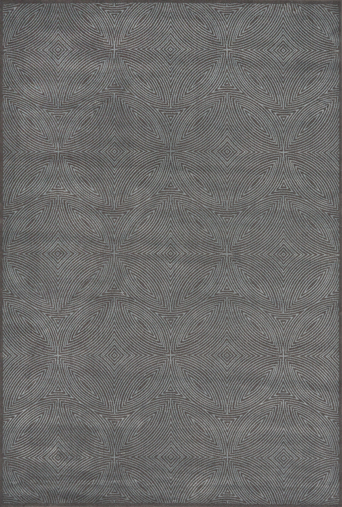 Azeri Iv Transitional Geometric Gray Taupe Area Rug (7'10" x 11')