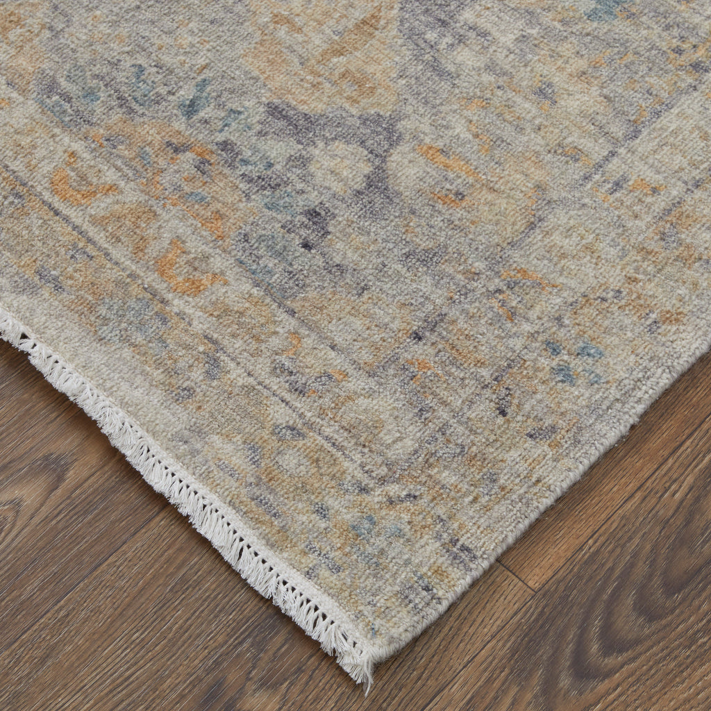 Rowen Transitional Oriental Tan Ivory Orange Area Rug (8'6" x 11'6")