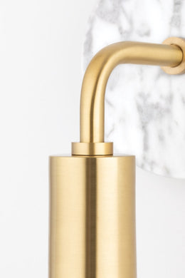 Chloe Semi Flush - Aged Brass