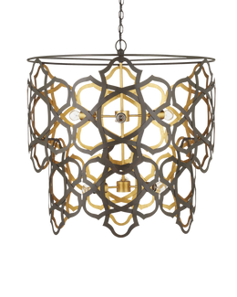 Mauresque Medium Bronze & Gold Chandelier