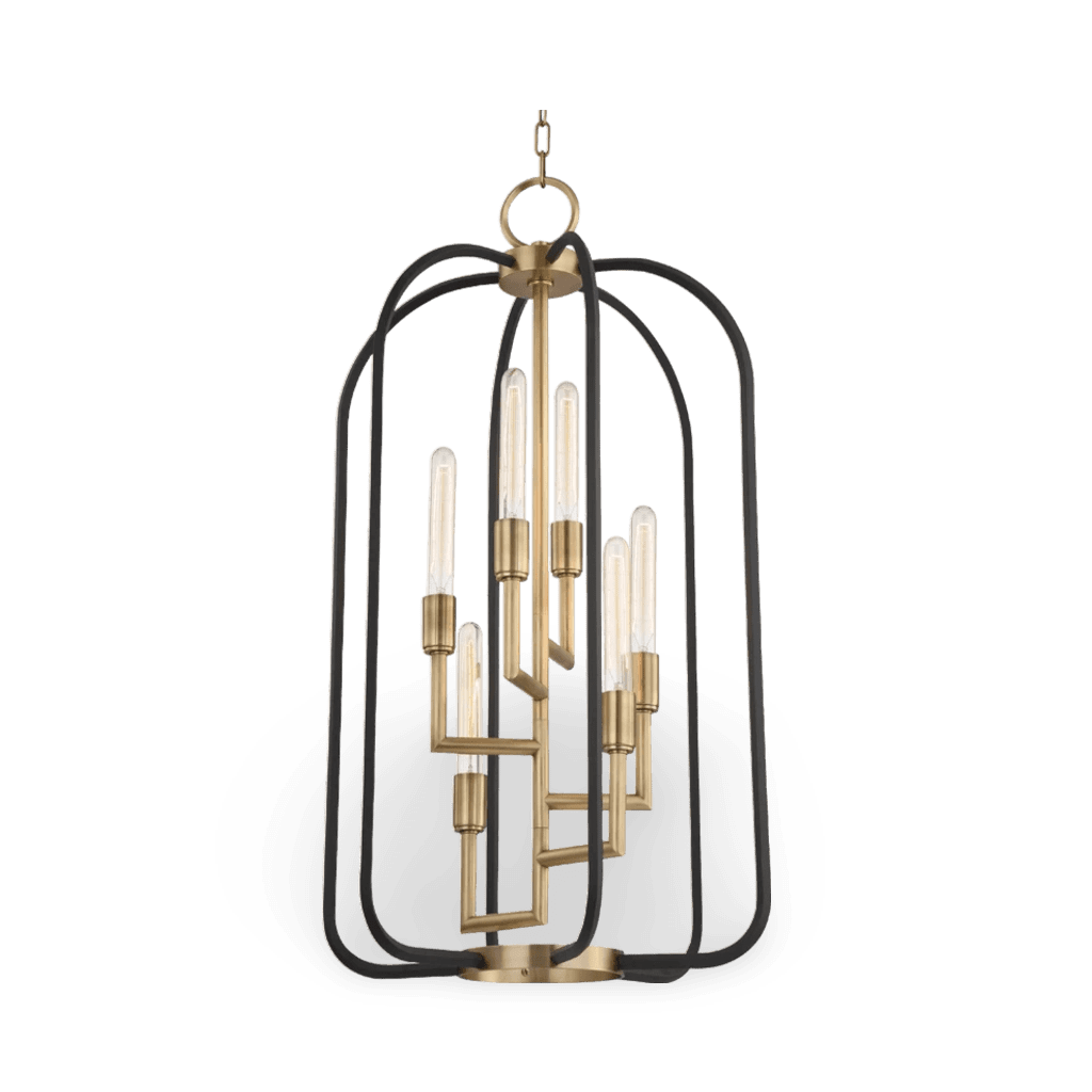 Angler Chandelier 37" - Aged Brass