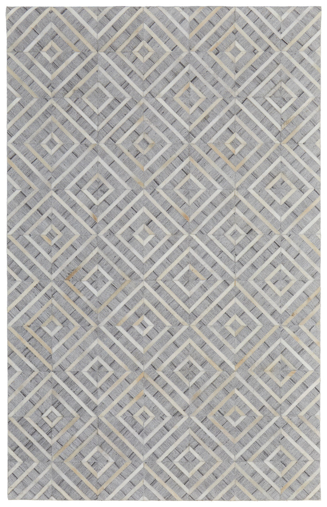 Fannin Transitional Geometric Taupe Ivory Gray Area Rug (9'6" x 13'6")