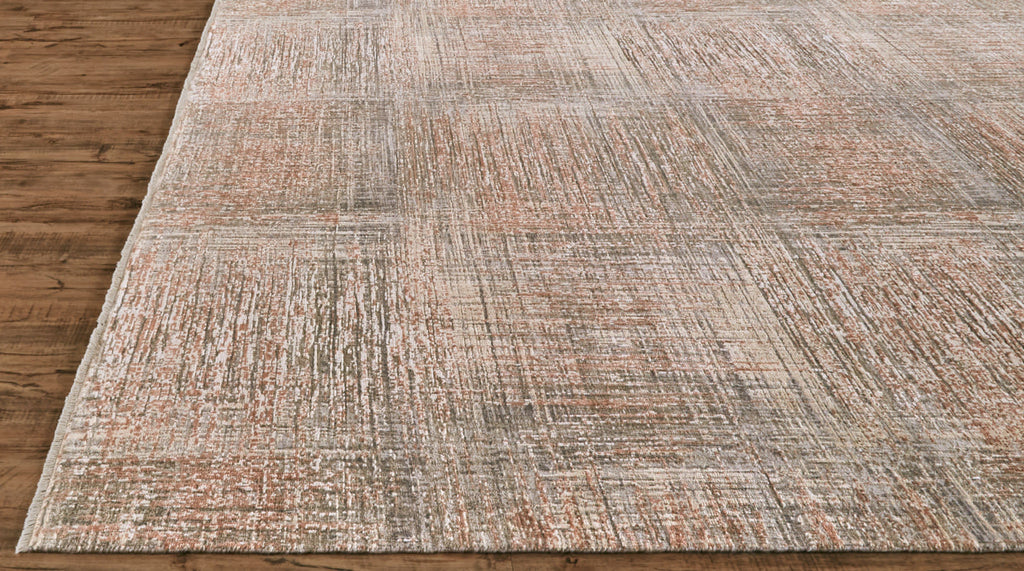 Milson Modern Geometric Tan Pink Taupe Area Rug (7'9" x 9'9")