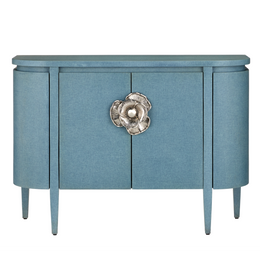 Briallen Blue Demi-Lune Cabinet