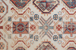 Nolan Transitional Southwestern Ivory Red Tan Area Rug (12'10" x 15')