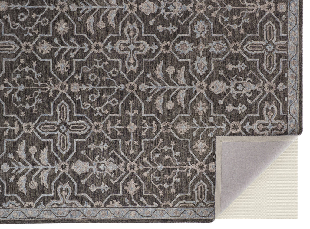 Fallon Traditional Oriental Taupe Gray Area Rug (5' x 8')