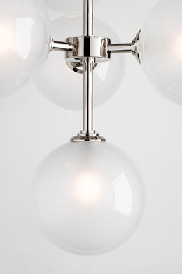 Ashleigh Chandelier - Polished Nickel