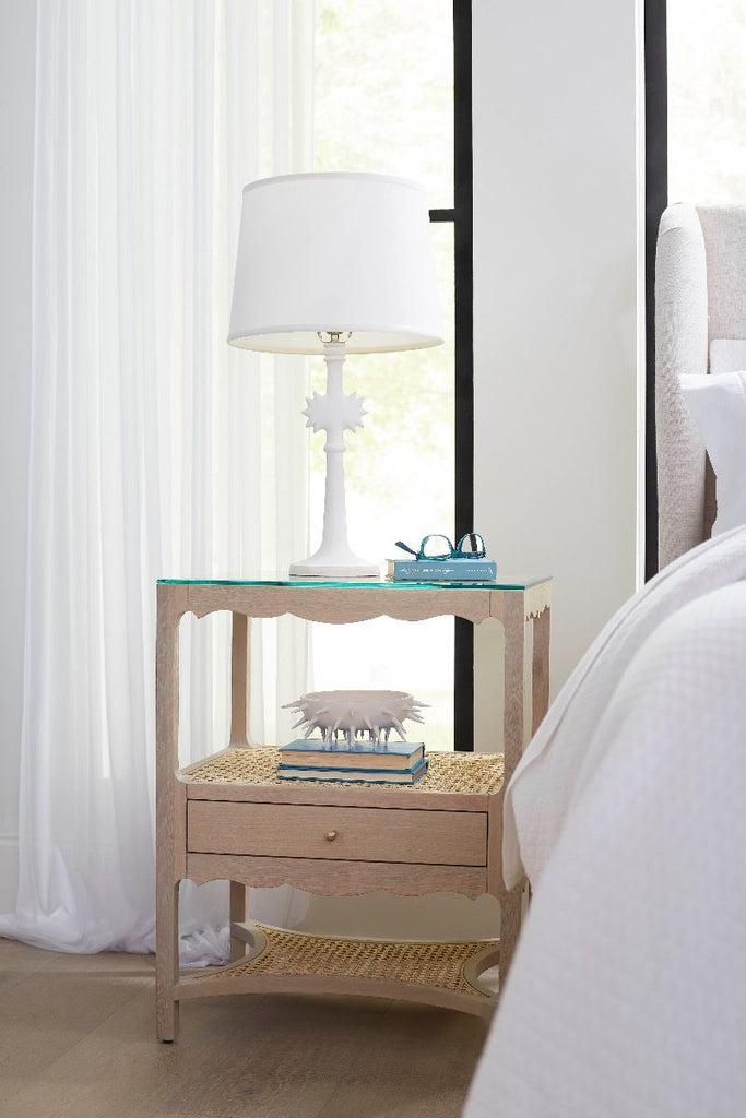 Arianna 1-Drawer Side Table, Sand