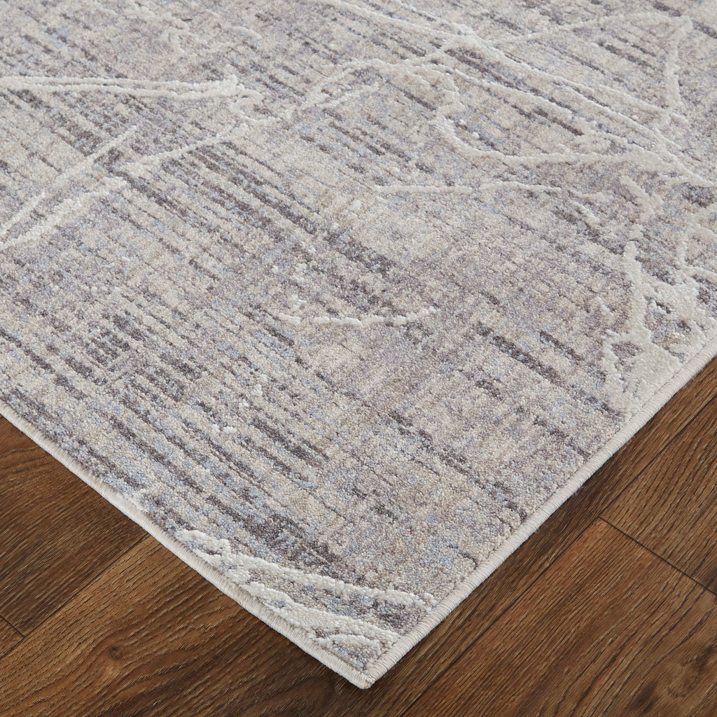 Lennon Transitional Abstract Taupe Gray Area Rug (4' x 6')