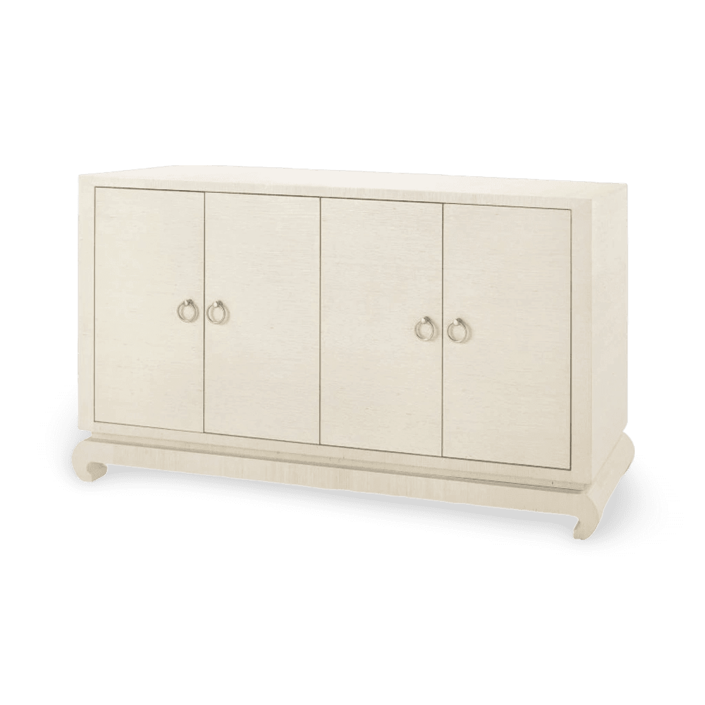 Meredith 4-Door Cabinet - Canvas Cream