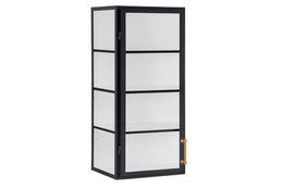 Black Wall Hanging Glass Display Cabinet