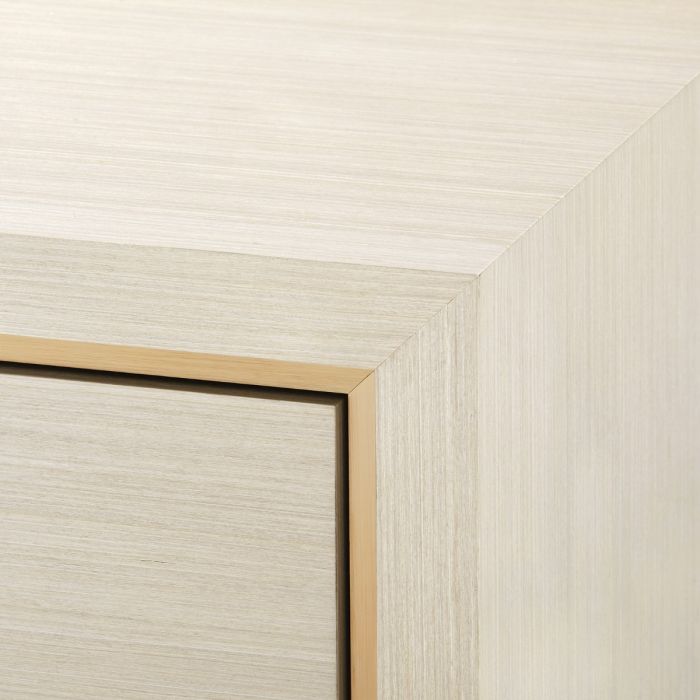 Blake 4-Door Cabinet, Blanched Oak