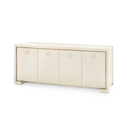 Blake 4-Door Cabinet, Blanched Oak - PULL-OWE-88