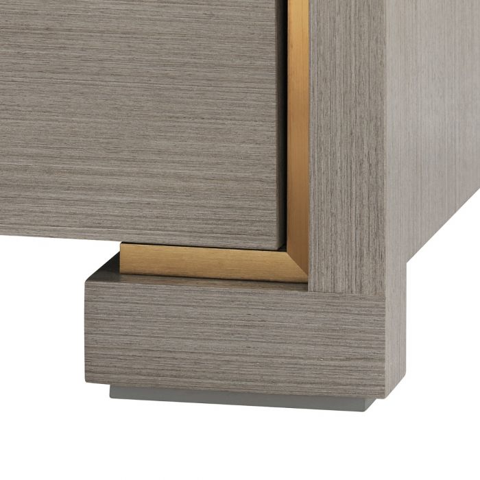 Blake 4-Door Cabinet, Taupe Gray