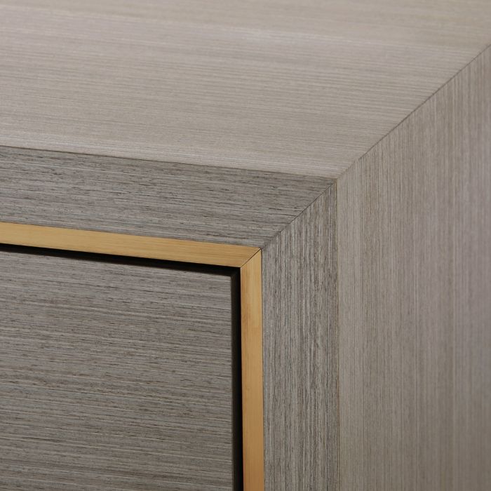 Blake 4-Door Cabinet, Taupe Gray