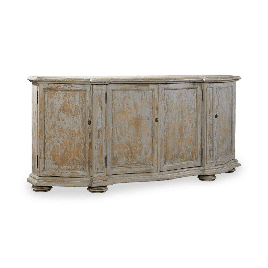 Washed Blue Briquette Sideboard