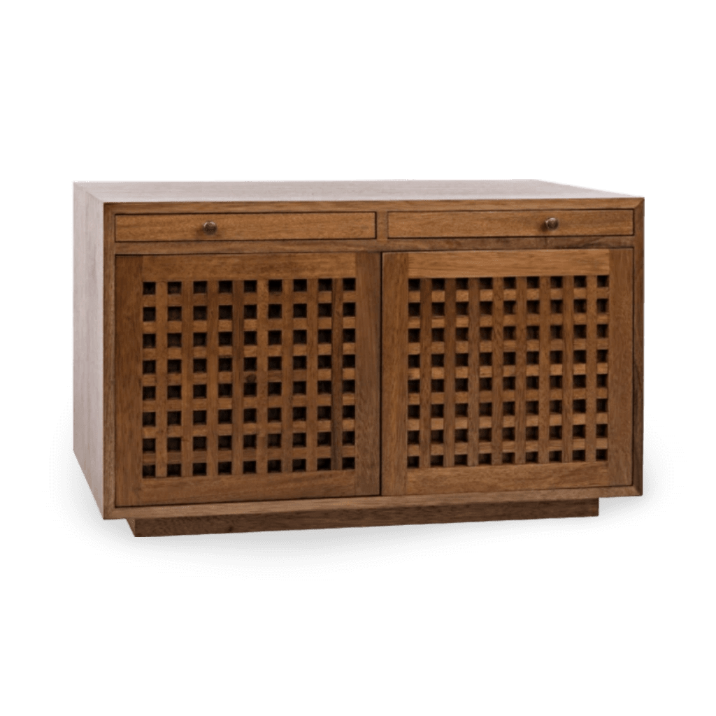 Genti 2 Door Sideboard, Dark Walnut