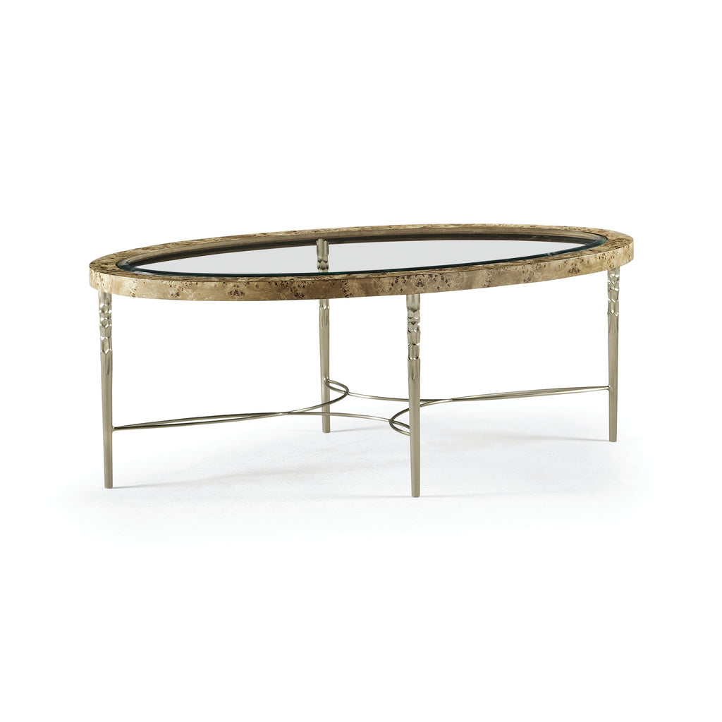 Reimagined Fulgurite Oval Cocktail Table