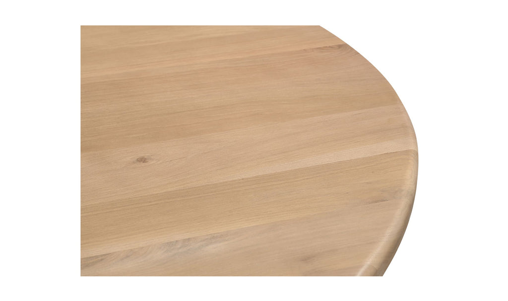 Treccia Round Dining Table Oak