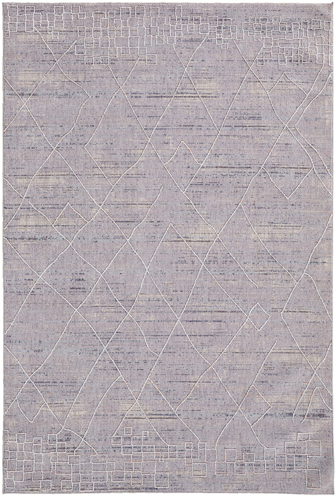 Francisco Transitional Abstract Gray Area Rug (5' x 8')