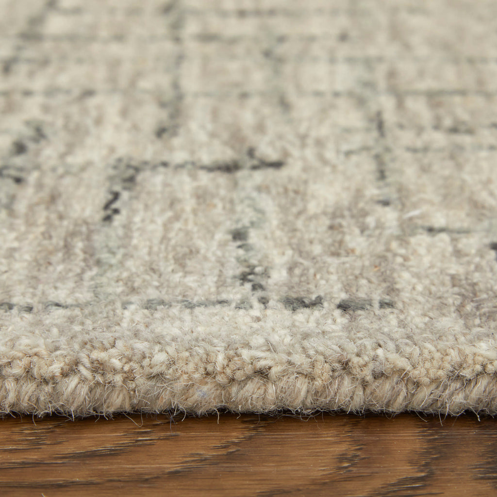 Belfort Transitional Solid Ivory Gray Taupe Area Rug (5' x 8')