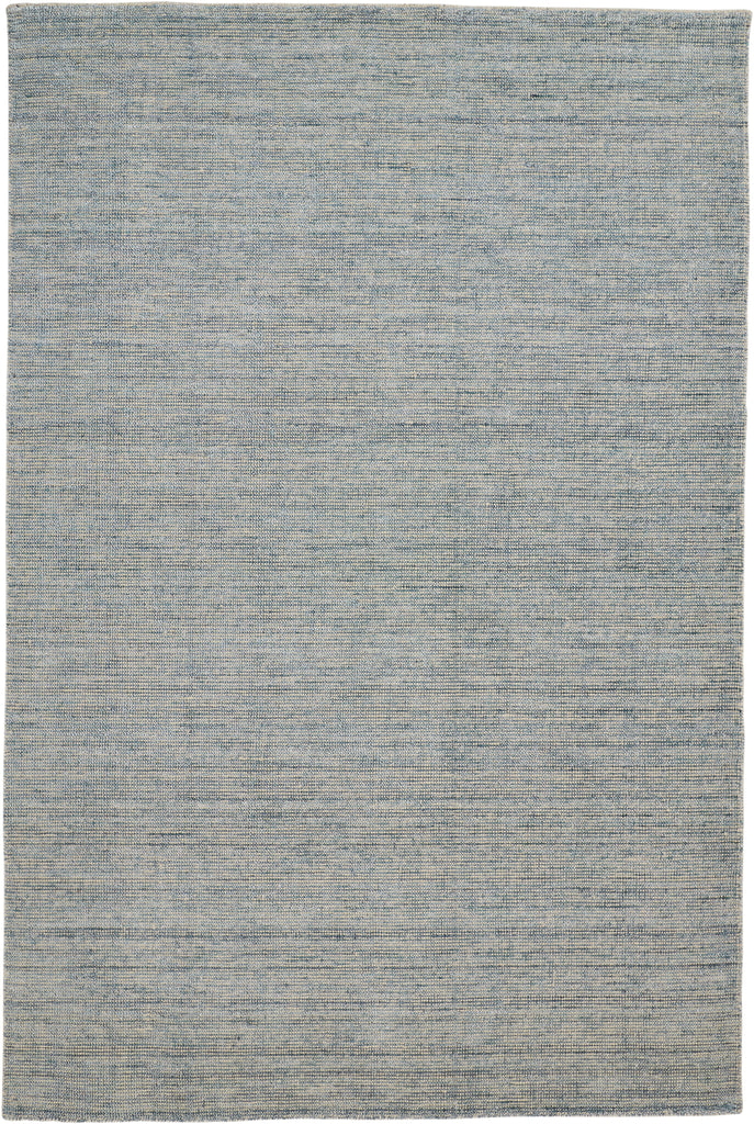 Burke Modern Abstract Gray Blue Tan Area Rug (2' x 3')