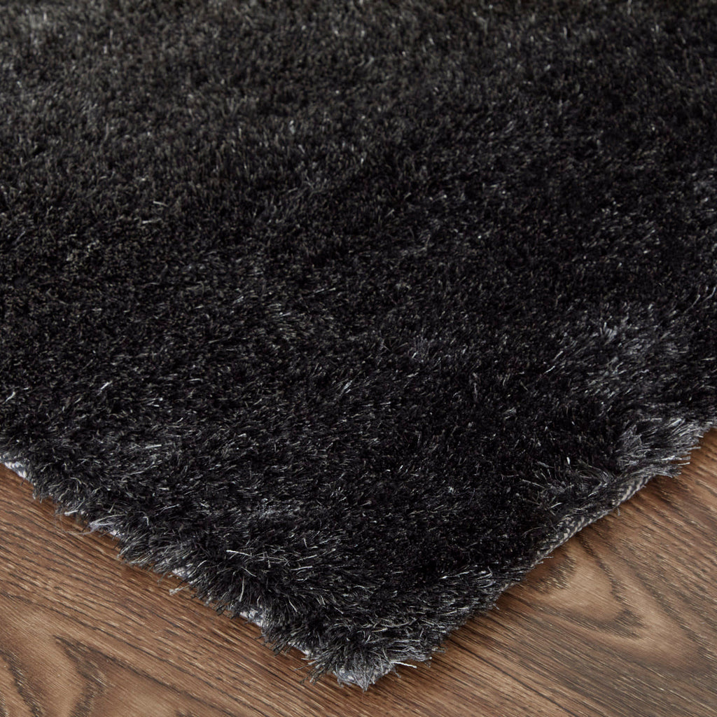 Indochine Modern Gradient Ombre Black Gray Area Rug (3'6" x 5'6")