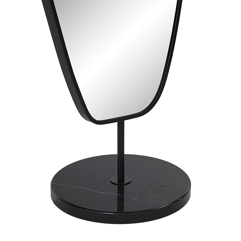 Arlon 70" Tall Irregular Mirror, Matte Black