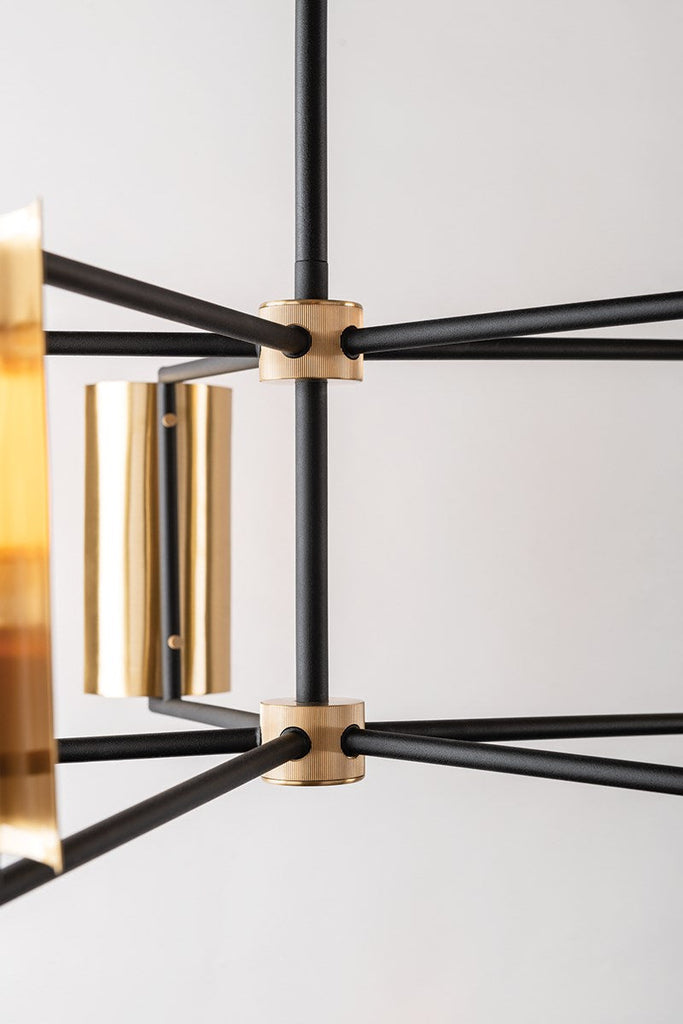 Emerson Island Light 37" - Carbide Blk & Brushed Brass