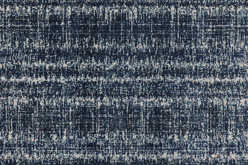 Remmy Transitional Solid Blue Ivory Area Rug (1'8" x 2'10")