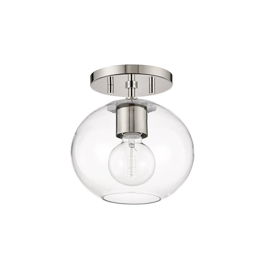 Margot Semi Flush 8" - Polished Nickel