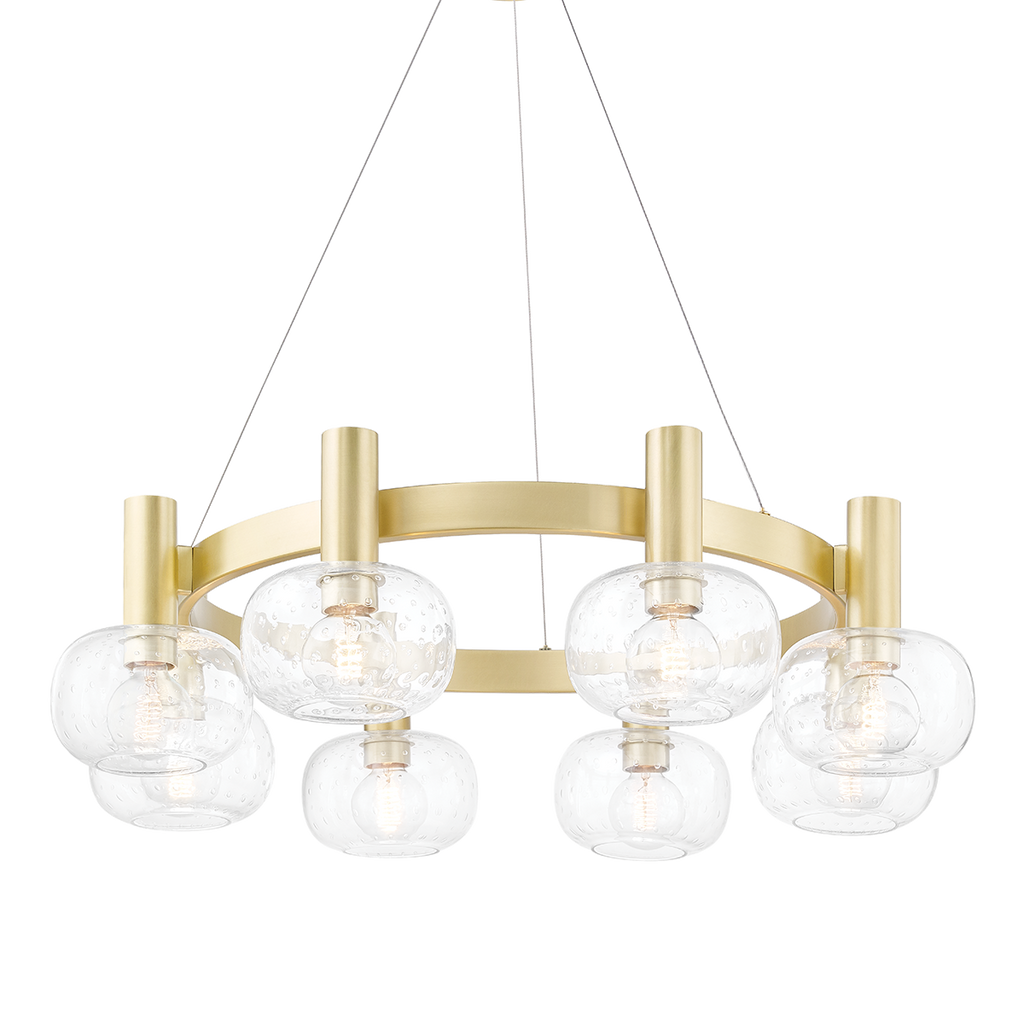 Harlow Chandelier 35" - Aged Brass