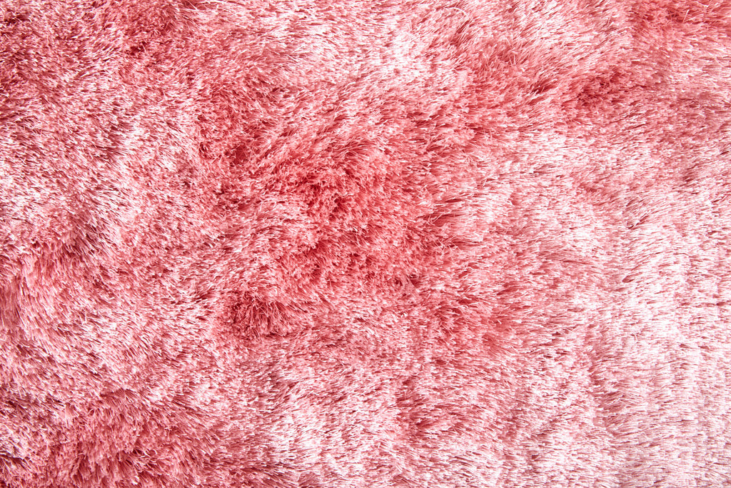 Indochine Modern Solid Pink Area Rug (7'6" x 9'6" / Pattern 2)